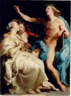 Pompeo Batoni, Apollo istruisce le muse Urania ed Euterpe